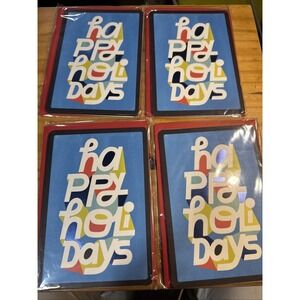 Lot Of 8 Hallmark Happy Holidays Cards With Envelopes. NEW HTF